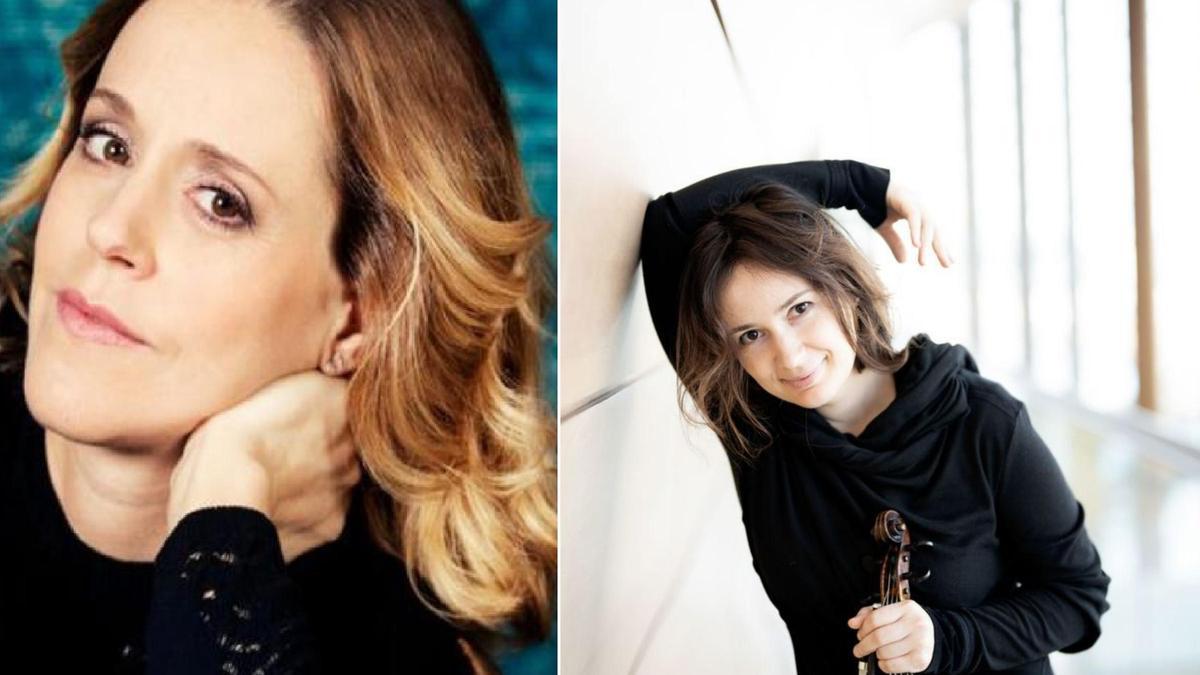Sol Gabetta y, a la derecha, Patricia Kopatchinskaja.