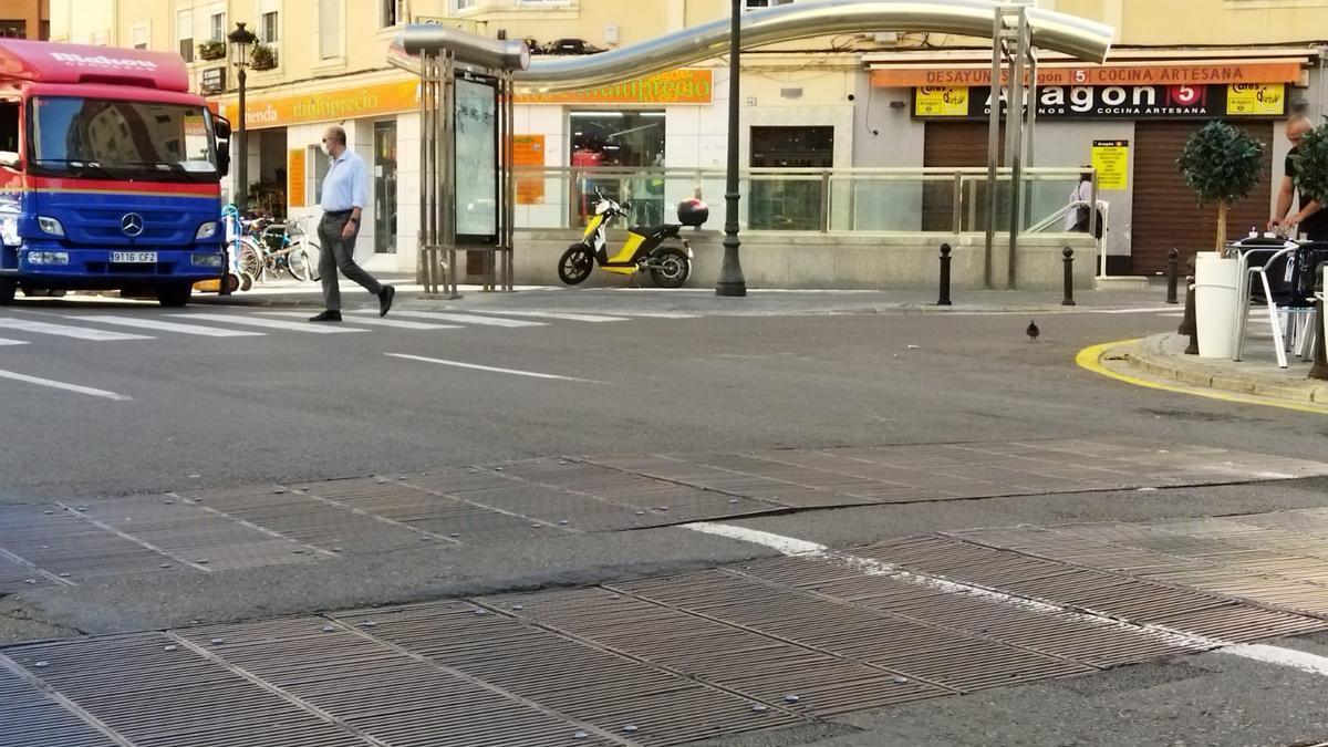 Una boca de metro en València.