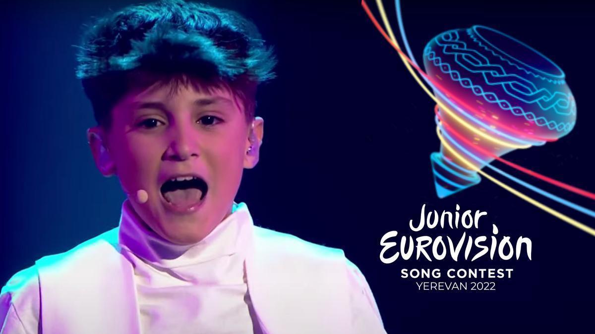 Carlos Higes en Eurovisión Junior 2022.