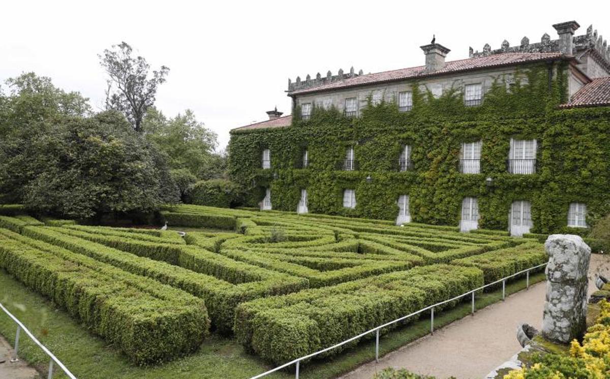 El laberinto de Boj del Pazo Quiñoñes de León, en Vigo.