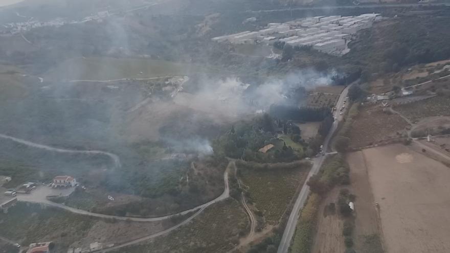 Estabilizado el incendio forestal en Manilva