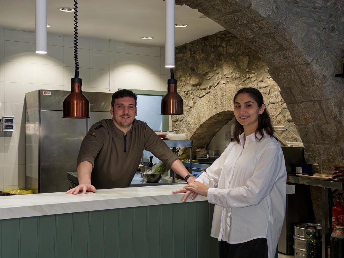 Els propietaris del restaurant Ditifet, a Girona.