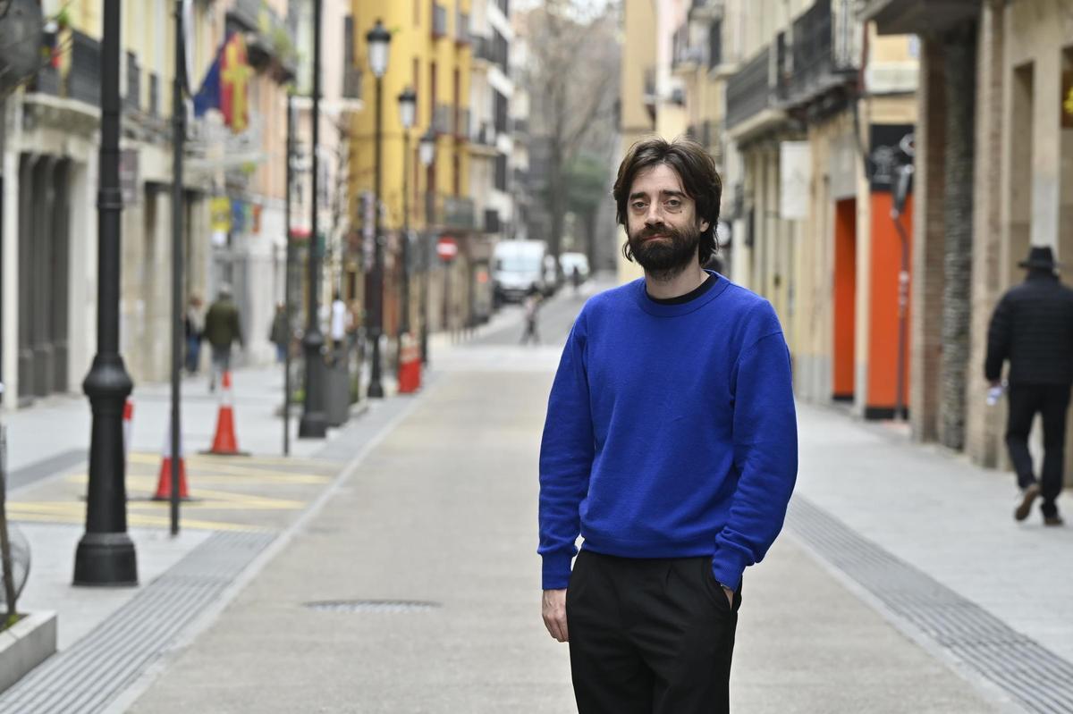 Juan Gómez Bárcena (Santander, 1984), este martes en Zaragoza.