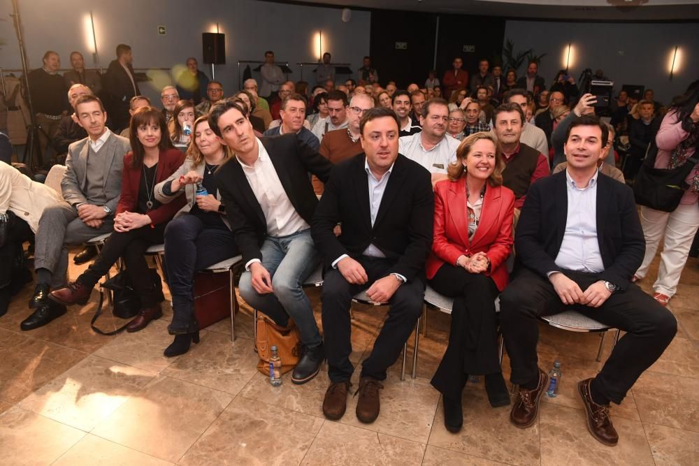 Nadia Calviño, en un acto del PSOE en A Coruña