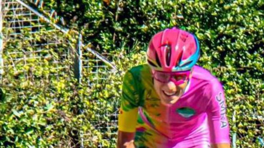El ciclista Pelayo Merino.