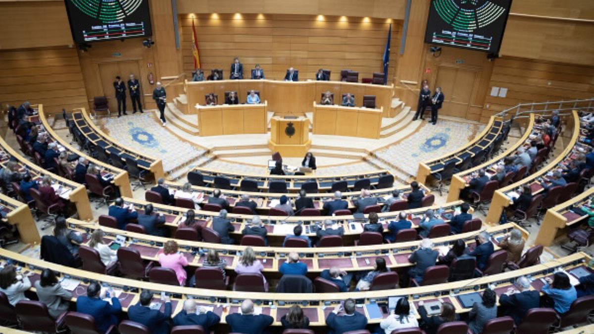 Imagen del Senado en su sesión de este miércoles.