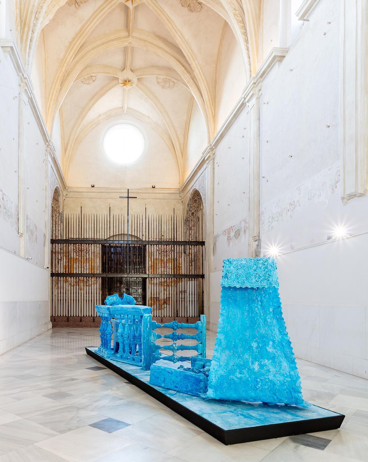 Fotografía de una de las obras de Sandra Poulson en el CAAC.