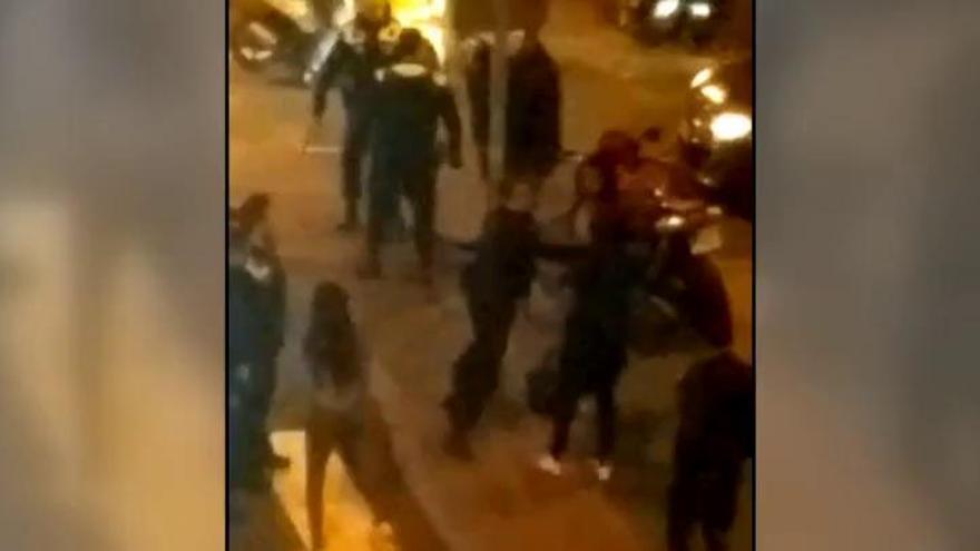 Heridos 13 policías tras una pelea en Madird