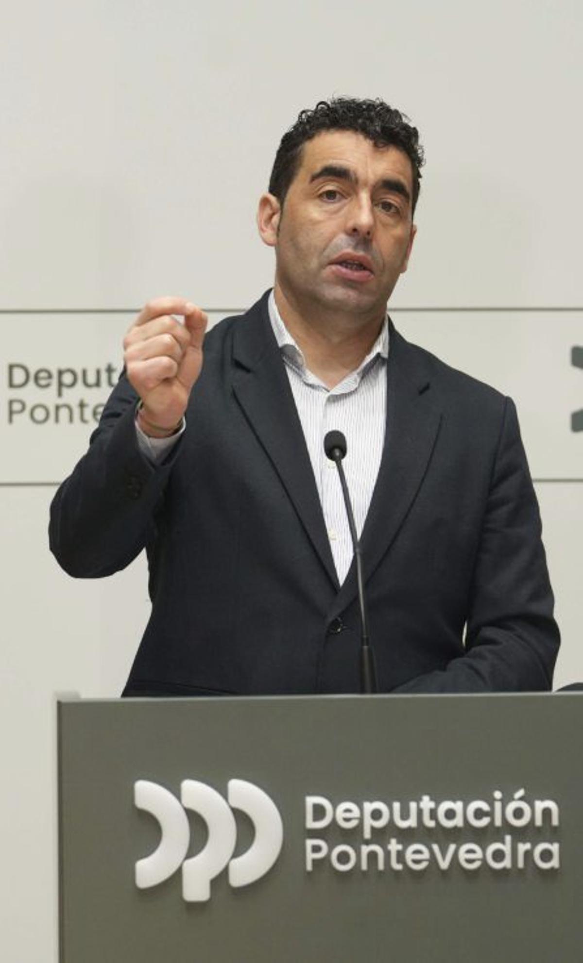 Luis López, ayer.