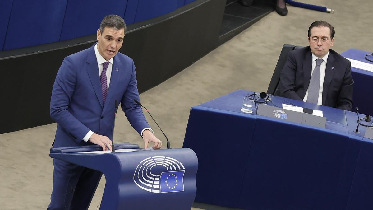 Sánchez defiende la amnistía en el Parlamento Europeo