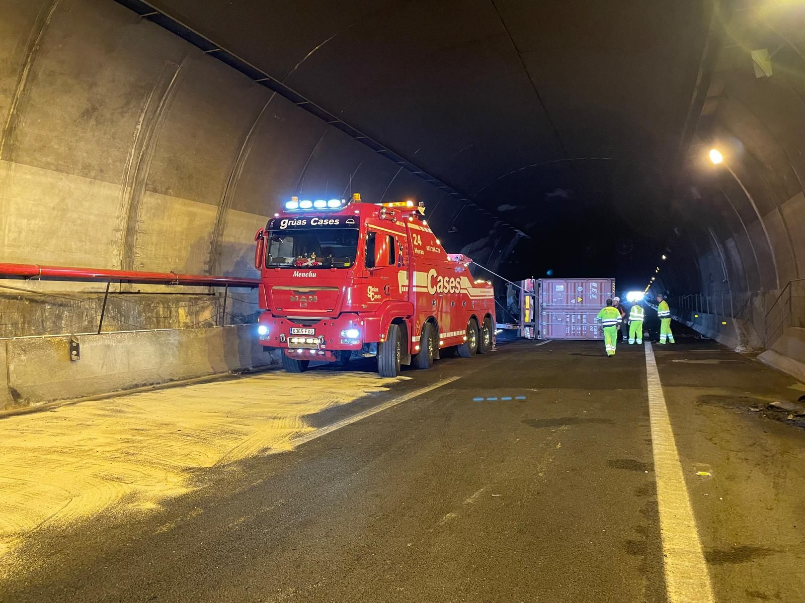 El túnel de Pilar de la Horadada tras el accidente