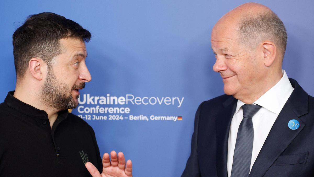 Zelensky acude a Berlín para la conferencia de recuperación de Ucrania 2024