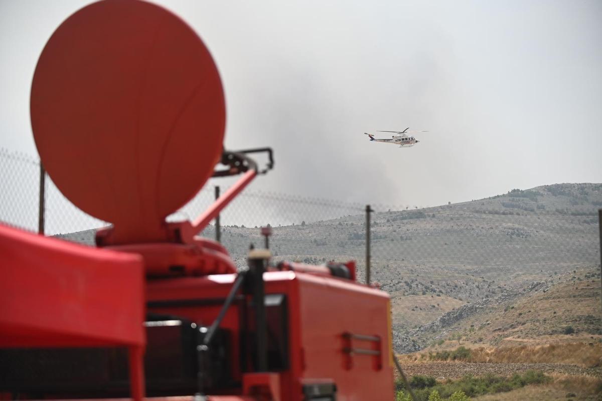 En imágenes | Segundo día de incendio en Ejulve