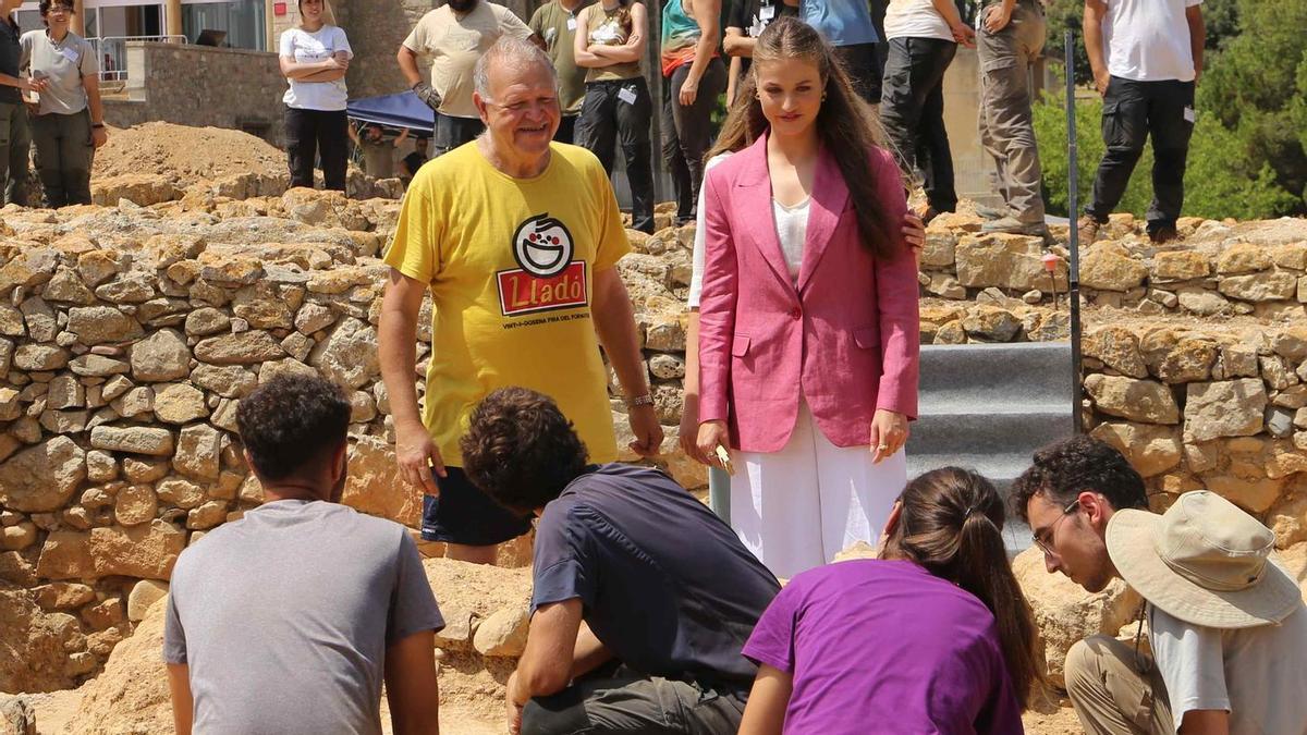 Quim Tremoleda amb la princesa Elionor.