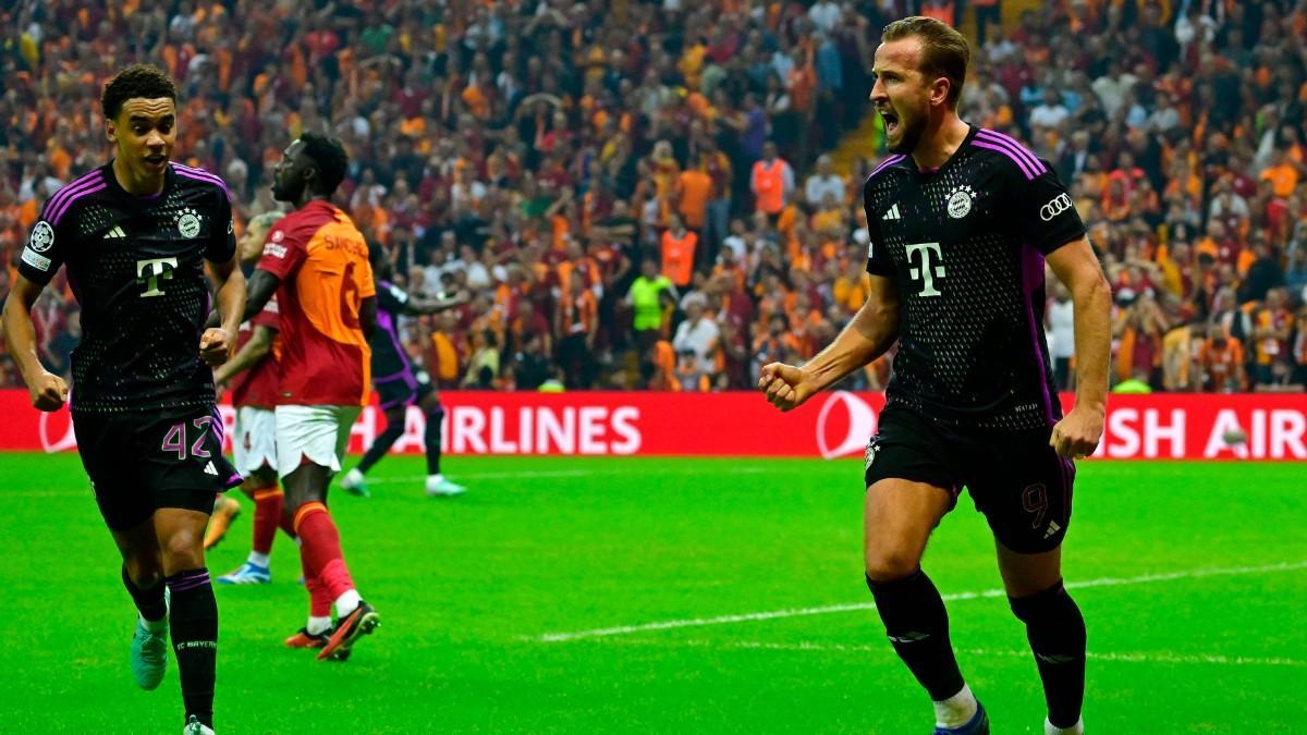 Harry Kane celebra su gol al Galatasaray