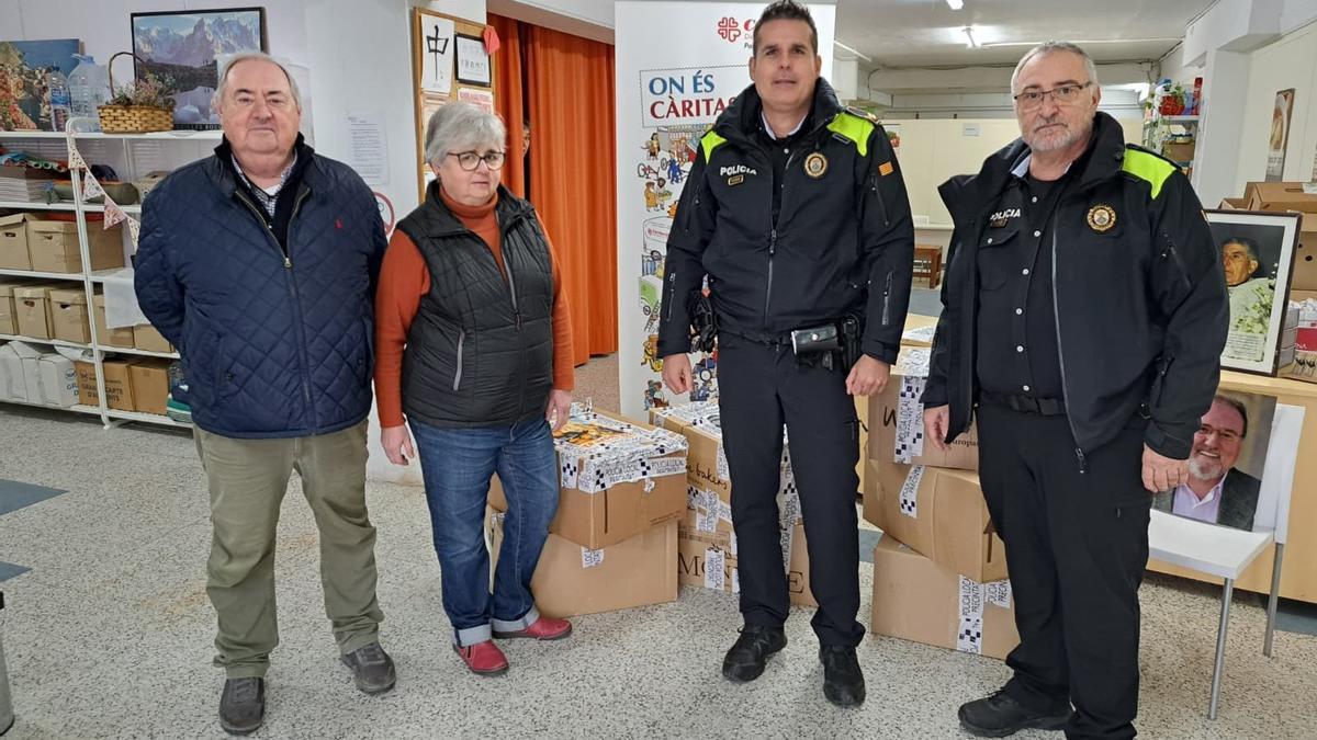 L'acte d'entrega dels aliments recollits.