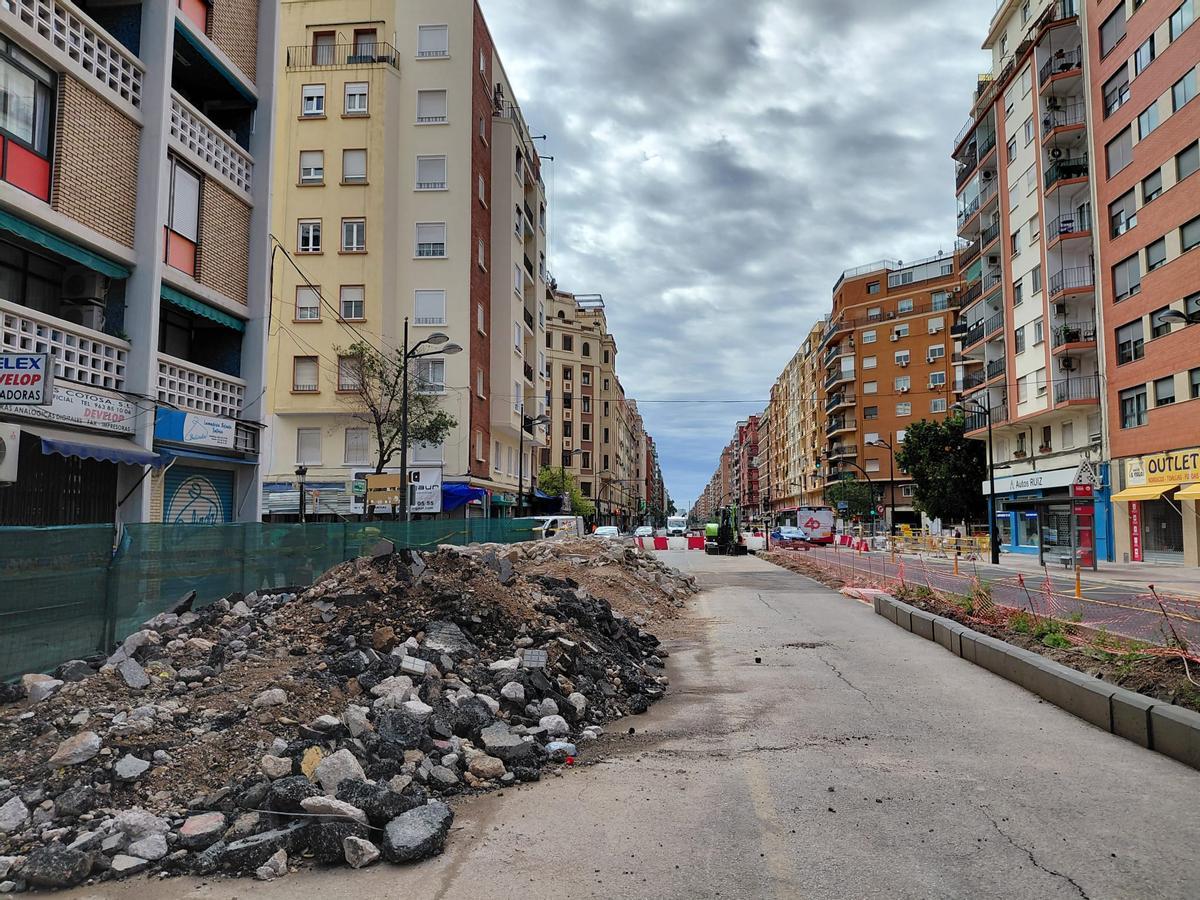 Obras en Giorgeta y Pérez Galdós