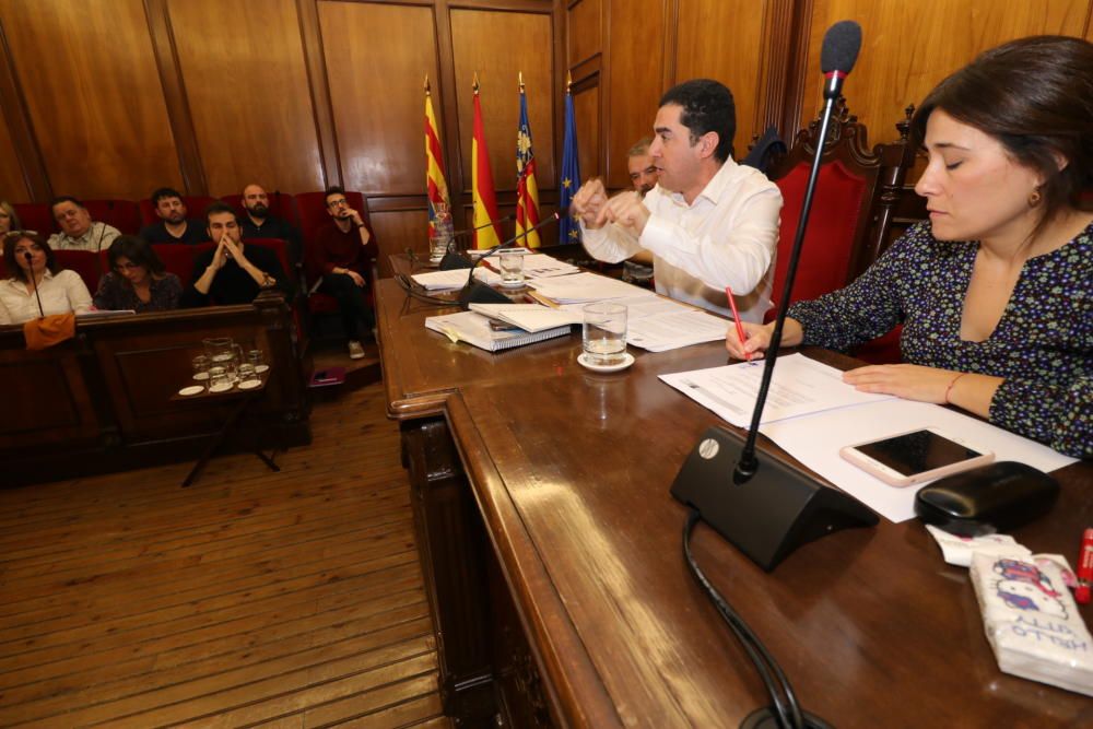 Pleno sobre la gestión del temporal en Alcoy