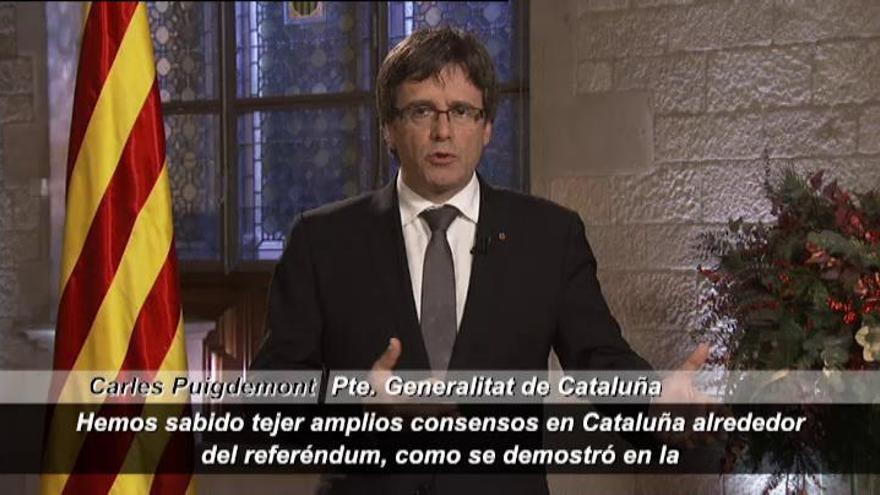 Puigdemont asegura que 2017 será "un año clave para Cataluña"