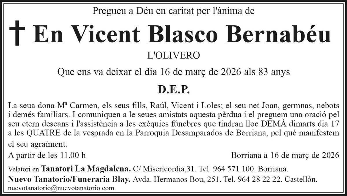 En Vicent Blasco Bernabéu