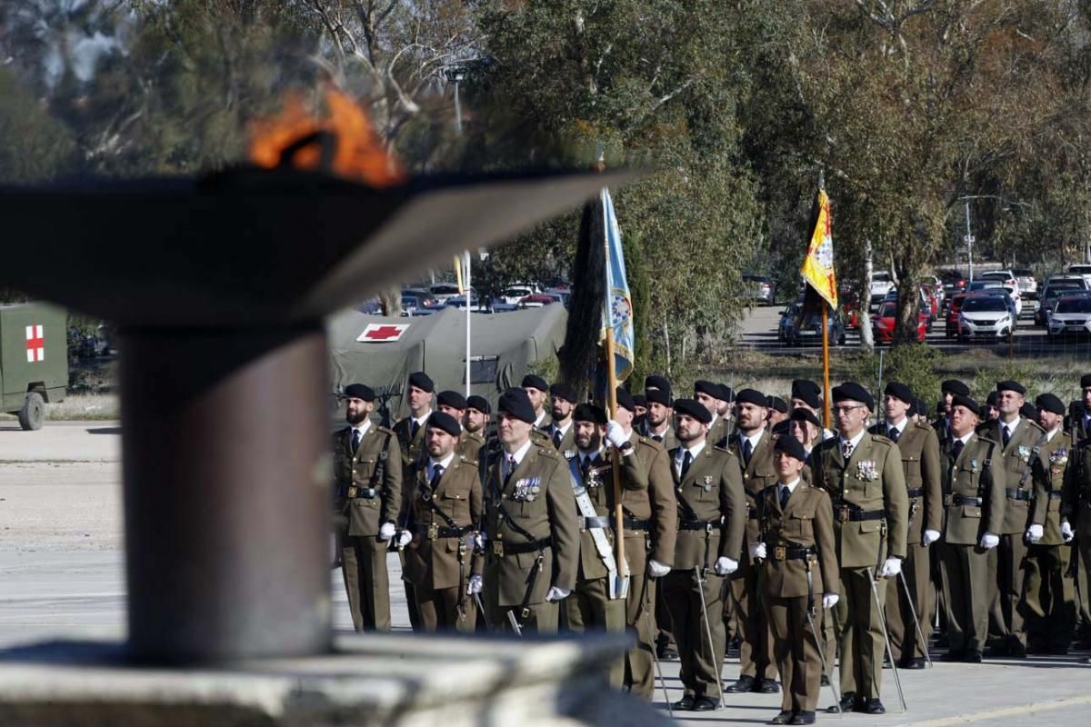 Parada militar en Cerro Muriano con motivo de la Inmaculada, patrona de la Infantería