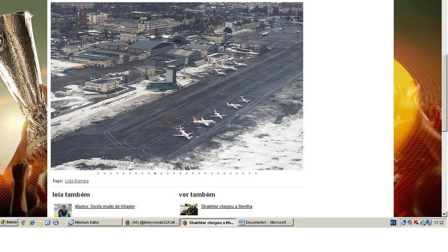 El aeropuerto de Járkov, ayer por la mañana. // Shakhtar Donetsk