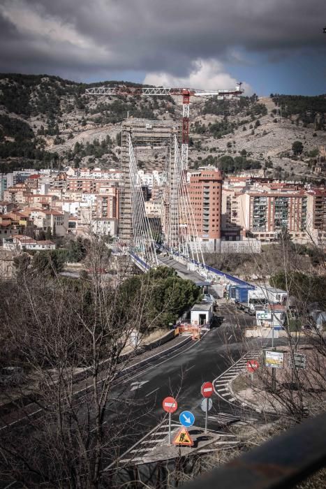 Obras del puente Fernando Reig en Alcoy