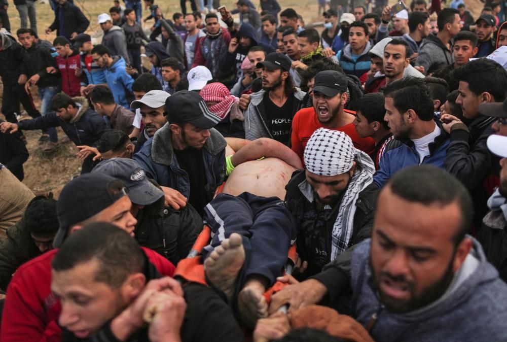 Jornada de protestas en Gaza