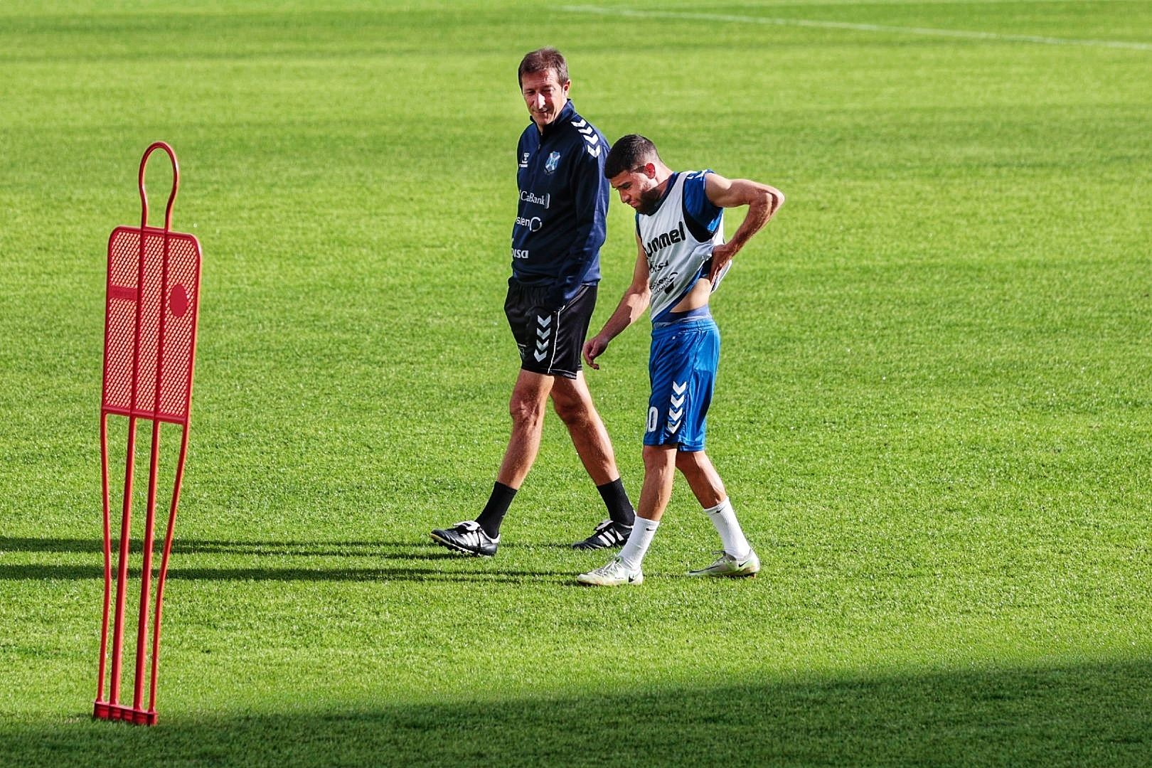 Entrenamiento del CD Tenerife antes del derbi canario