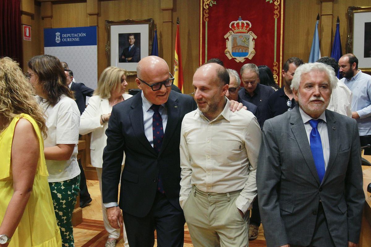 Manuel Baltar y Jácome tras la celebración del pleno.