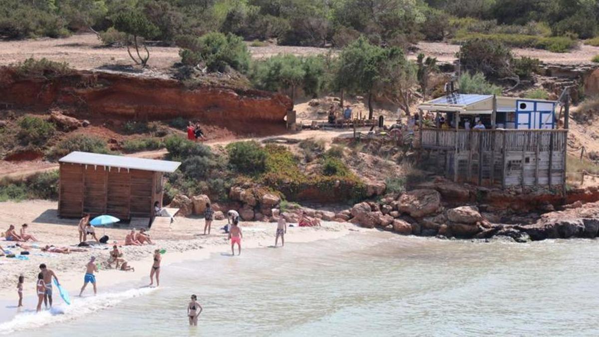 Imagen de archivo del antiguo quiosco de Cala Saona.