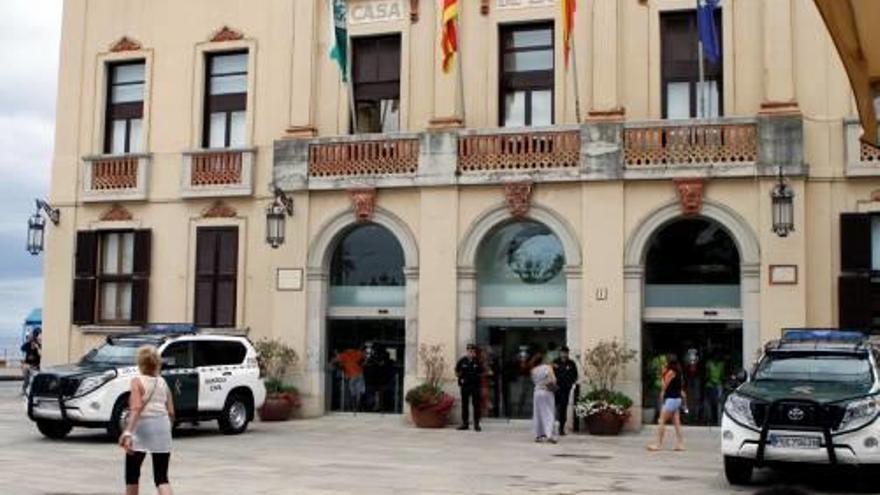 Imatge de l&#039;escorcoll a l&#039;Ajuntament de Lloret, el juliol de 2016.