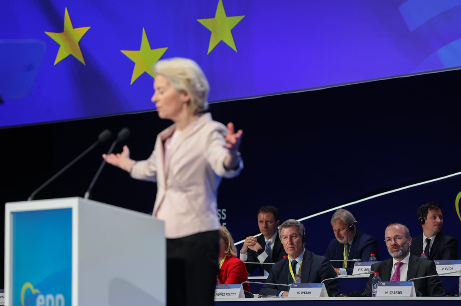 La primera jornada del congreso del PPE en València, en imágenes