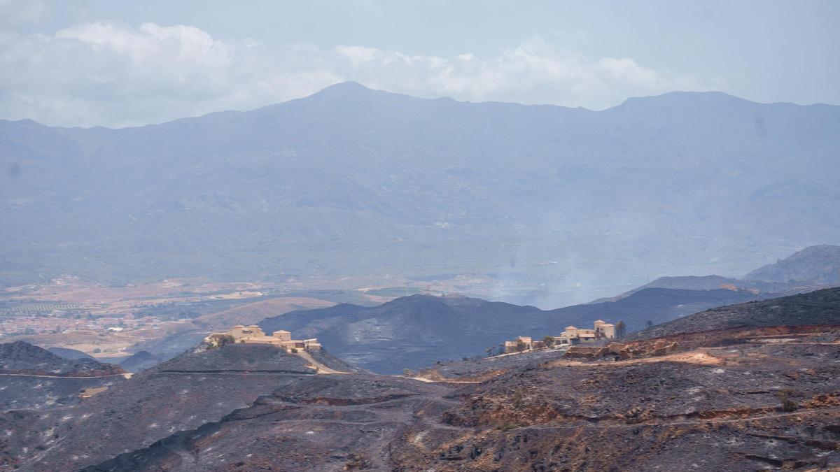 El incendio de Los Gallardos (Almería) no avanza y la perspectiva de estabilización es favorable