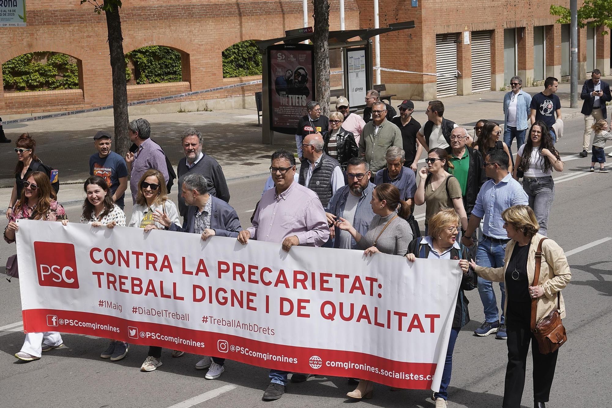 El sindicalisme gironí reclama reduir la jornada i fenar els accidents laborals