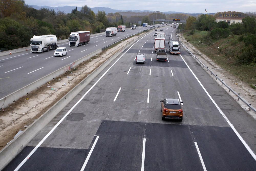 L''AP-7 reobre totalment a Salt després de 51 hores