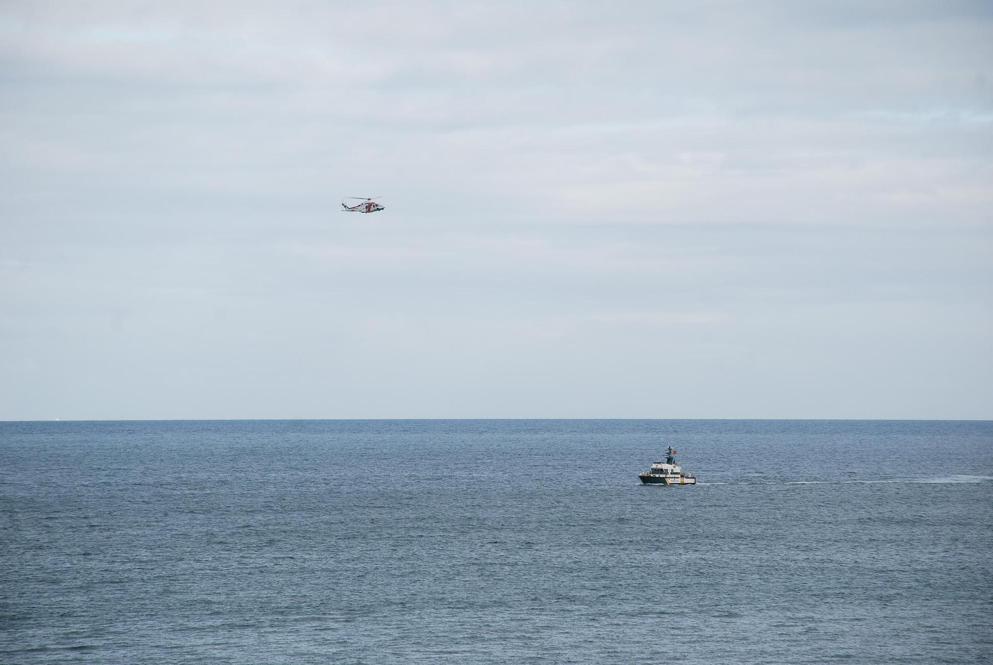 Búsqueda de un desaparecido en el mar en Llanes