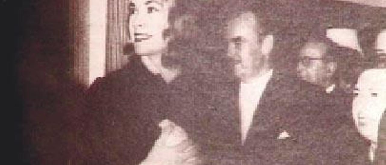 La princesa de Mónaco durante su visita a Valencia en 1956