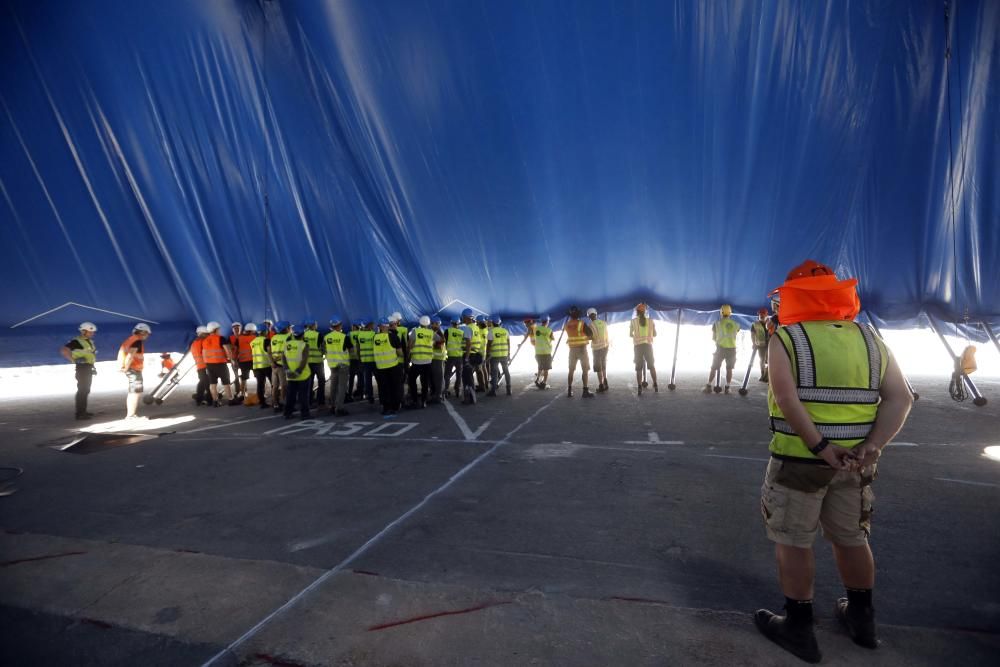 El Cirque du Soleil levanta la Gran Carpa que acogerá el espectáculo ''Kooza''