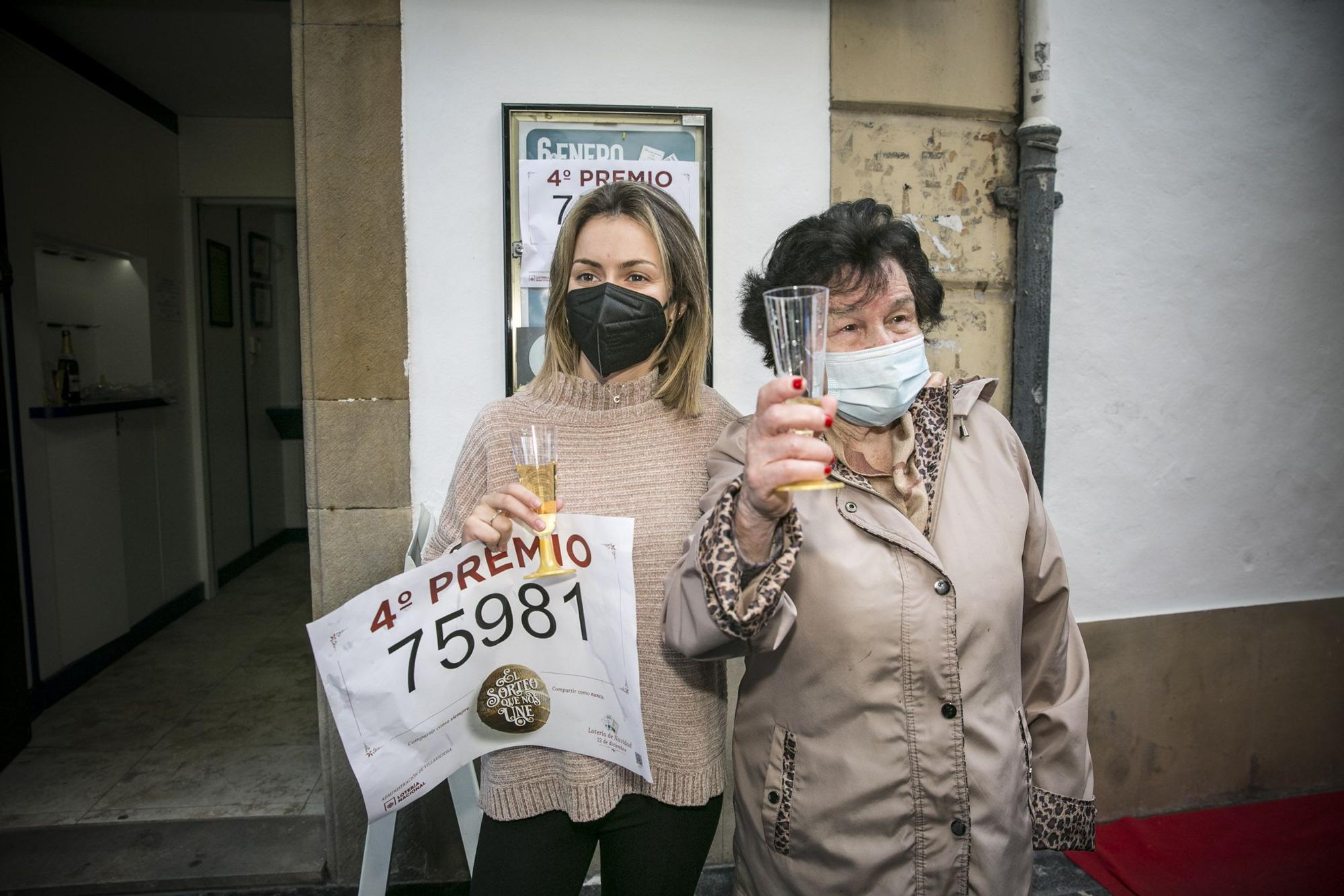 Villaviciosa celebra su cuarto premios de la Lotería Nacional