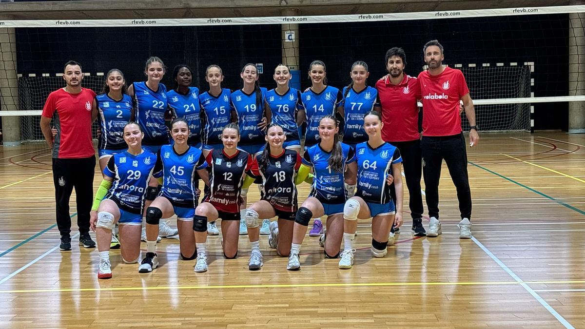 Las Xàtiva del Club Voleibol Xàtiva en el Campeonato de España en Las Palmas de Gran Canaria.