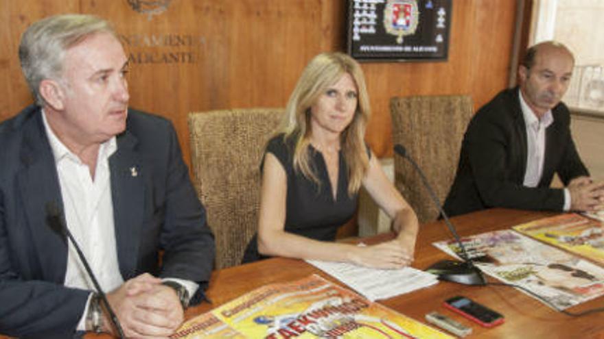 Jesús Castellanos, Eva Montesinos y José María Pujadas durante la presentación del Campeonato