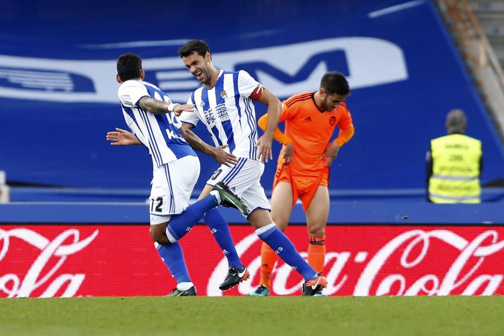 Las mejores imágenes del Real Sociedad - Valencia