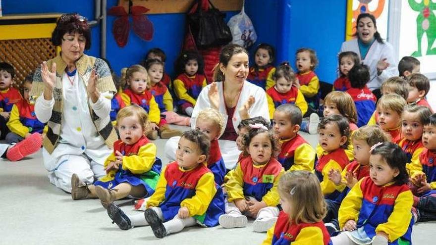 Niños del actual curso de la Escola Infantil Municipal. // Iñaki Abella