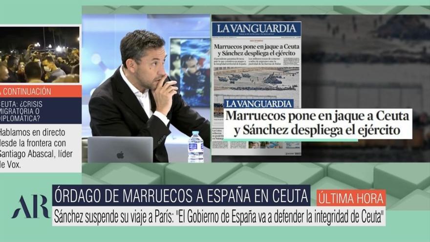 Javier Ruiz reacciona a las palabras de Abascal en Ceuta: &quot;Me avergüenza. Es el discurso de Trump&quot;