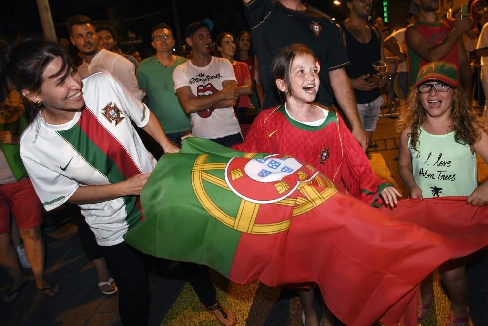 Euforia de la afición de Portugal por la Eurocopa