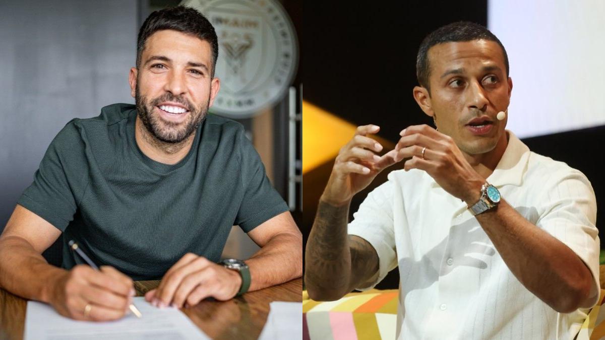 Jordi Alba y Thiago Alcántara