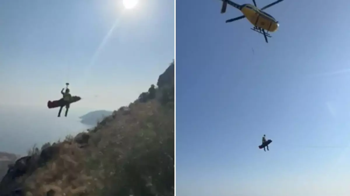 Un parapentista resulta ferit durant l’aterratge al Port de la Selva