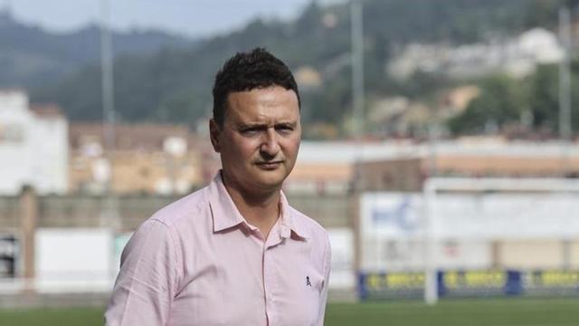 Adrián González, entrenador del Caudal. | IRMA COLLÍN