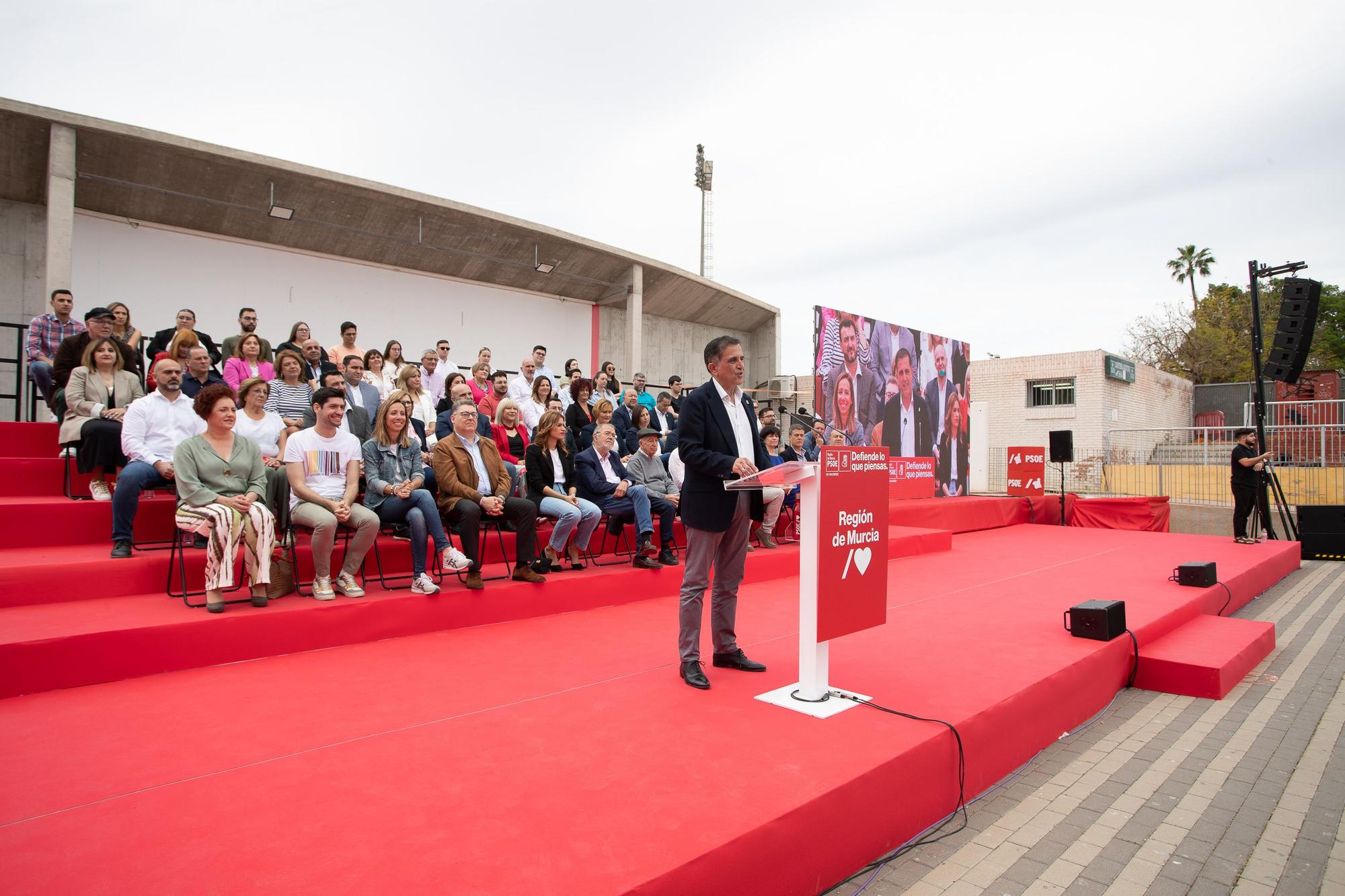 Serrano presenta su candidatura al Ayuntamiento de Murcia junto a la ministra Montero